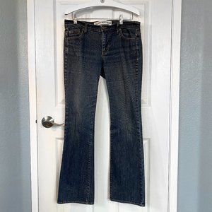Blue Denim Stretch Jeans Low Rise Boot Cut by “GAP”